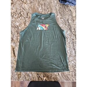 Nike Dri-FIT Graphic Tank Top Hunter Green XL